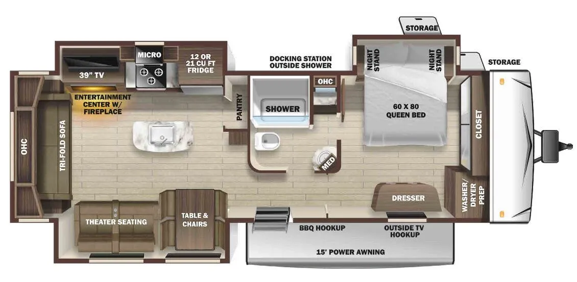 Highland Ridge Mesa Ridge MR323RLS floor plan