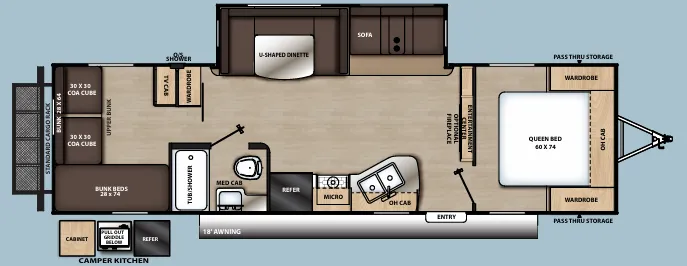 Coachmen Catalina Legacy Edition 293QBCK floor plan