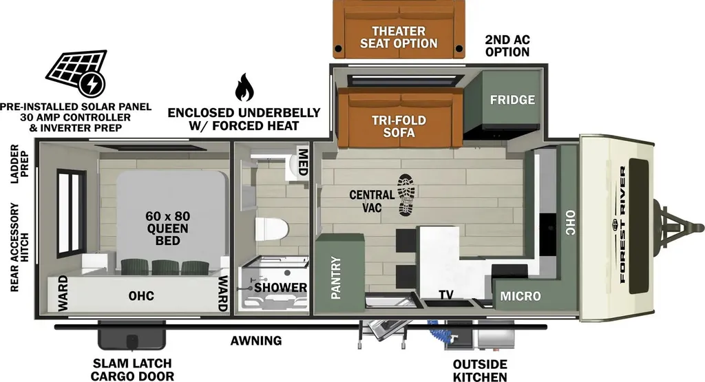 2025 Forest River No Boundaries NB205 floor plan