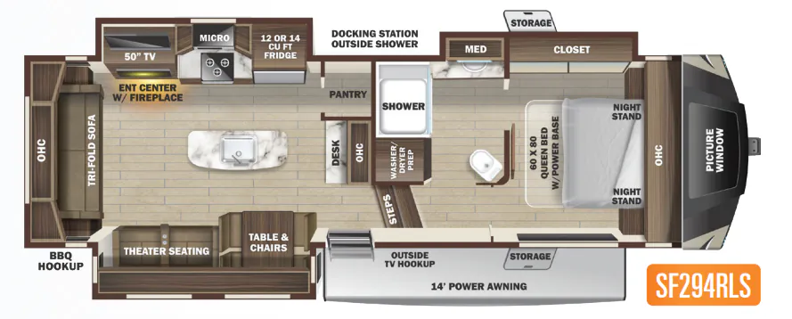 Highland Ridge Silverstar XLT SF294RLS floor plan