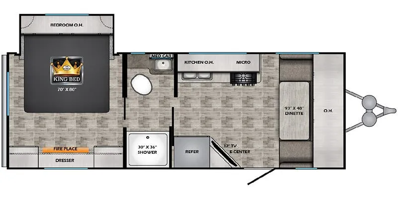 CrossRoads Volante VL22FD floor plan
