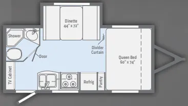 Winnebago Micro Minnie 1808FBS floor plan
