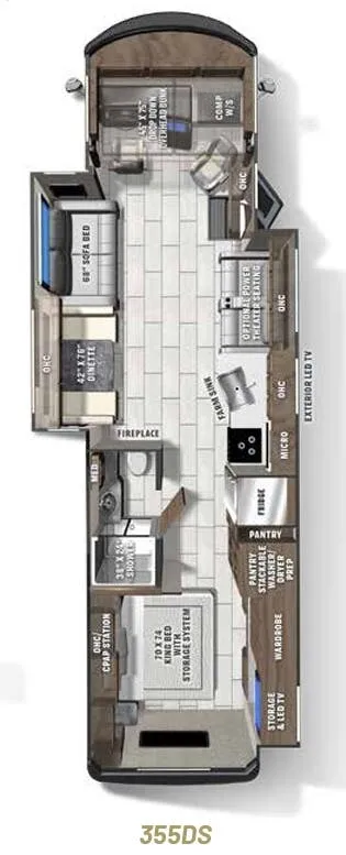 Coachmen Encore 355DS floor plan