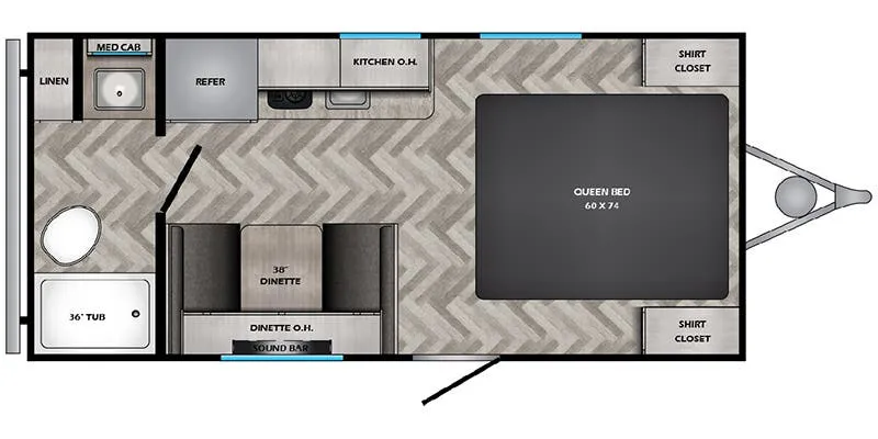 CrossRoads Zinger Lite ZR18RB floor plan