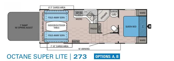 Jayco Octane Super Lite 273 floor plan