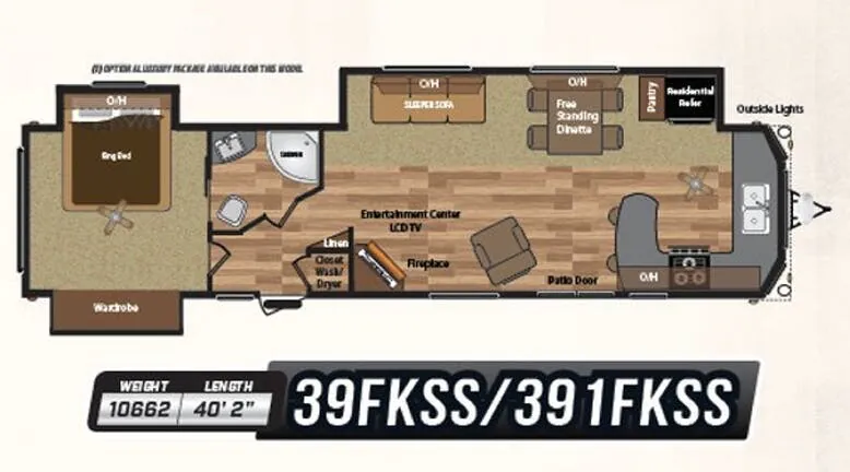 Keystone Retreat 391FKSS floor plan