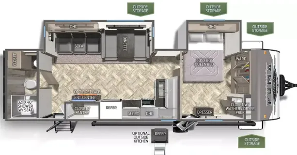 Palomino Puma 27RBDS floor plan