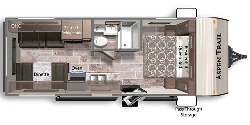 Dutchmen Aspen Trail 2180RDWE floor plan