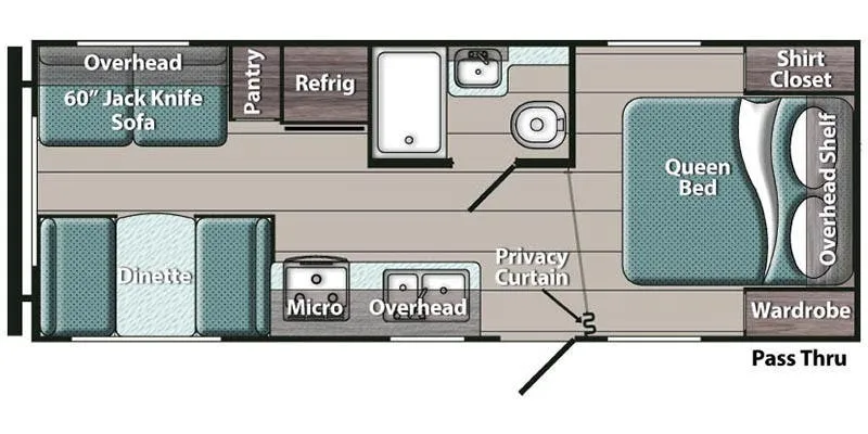 Gulf Stream Ameri-Lite Ultra-Lite 22RSD floor plan