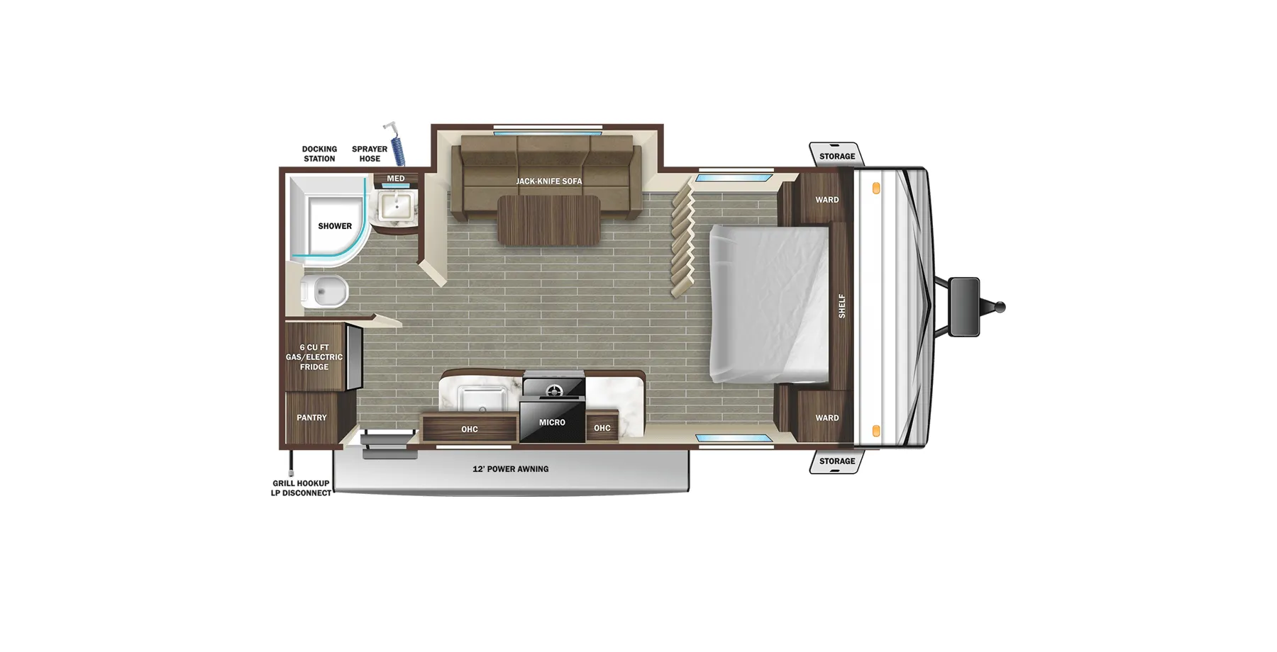 2022 Starcraft Autumn Ridge 20FBS - Floor plan
