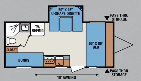 K-Z Spree Escape E196S floor plan