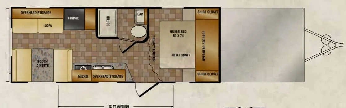 CrossRoads Z-1 1 ZT218TD floor plan