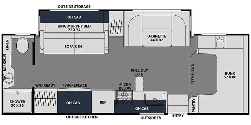 Coachmen Leprechaun 260MB floor plan