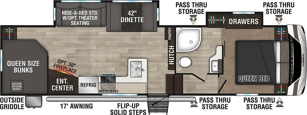 K-Z Sportsmen 292BHK floor plan
