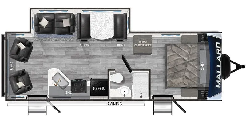 Heartland Mallard M27 floor plan