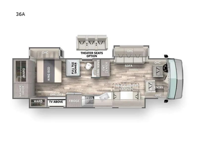 2025 Forest River Charleston 36A floor plan