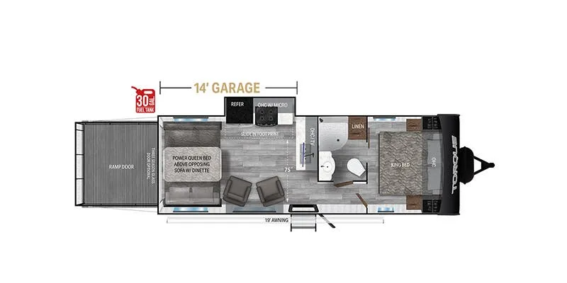 Heartland Torque TQ T264 floor plan