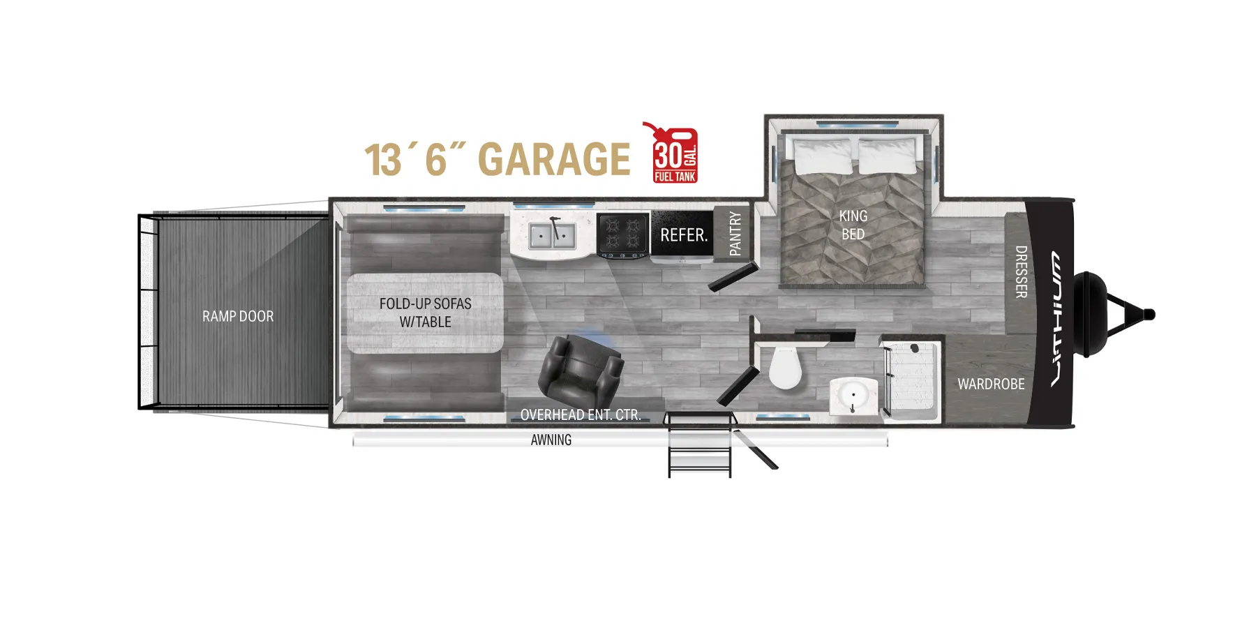 Heartland Lithium 2515S floor plan