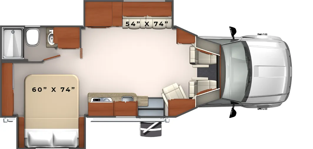 2022 Phoenix Cruiser 2351D - Floor plan