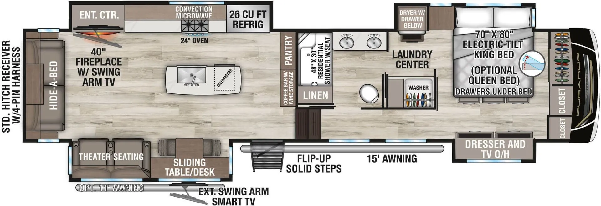 K-Z Durango Gold G384MSQ floor plan
