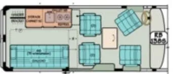 Sportsmobile Sprinter 138S floor plan