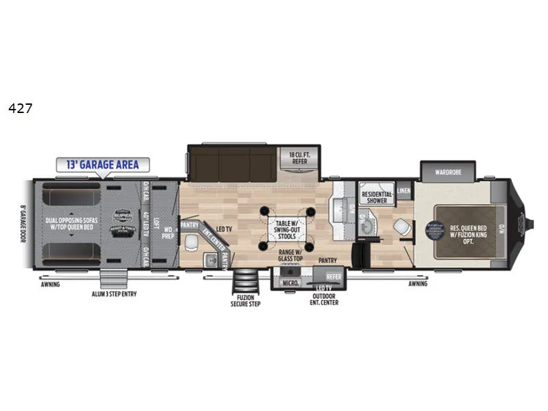 2019 Keystone Fuzion 427 - Photo 3