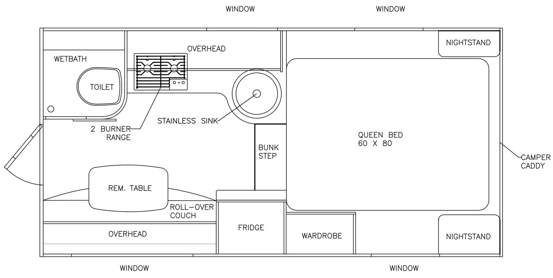 2027 Adventurer Adventurer 80RB - Floor plan