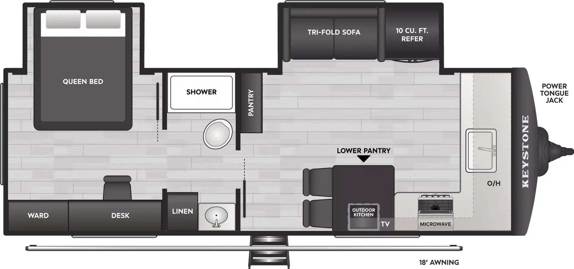 Keystone Springdale Villa 241FKWE floor plan