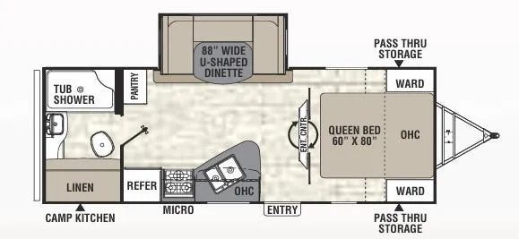 Coachmen Freedom Express Liberty Edition 231 RBDSLE floor plan