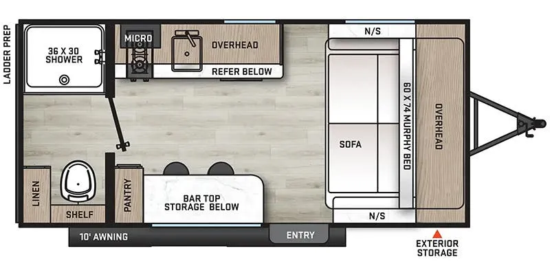 2026 Coachmen Catalina Summit Series 7 154RBX floor plan