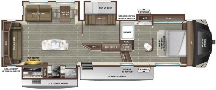 Starcraft GSL 354MBH floor plan