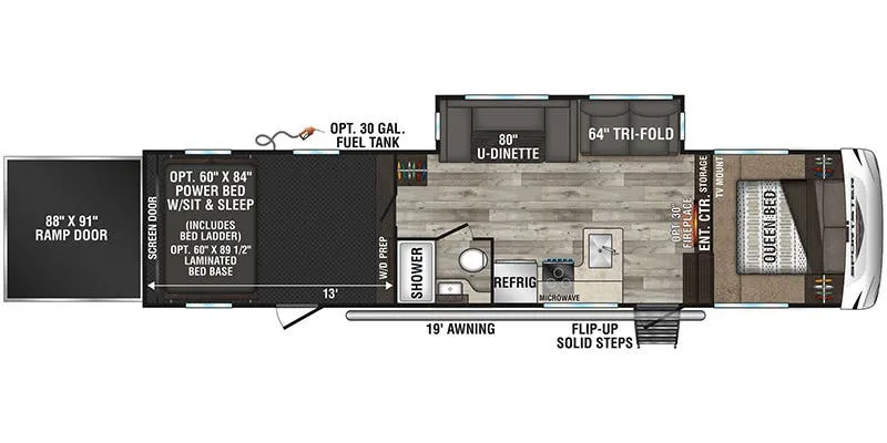 K-Z Sportster 331TH13 floor plan