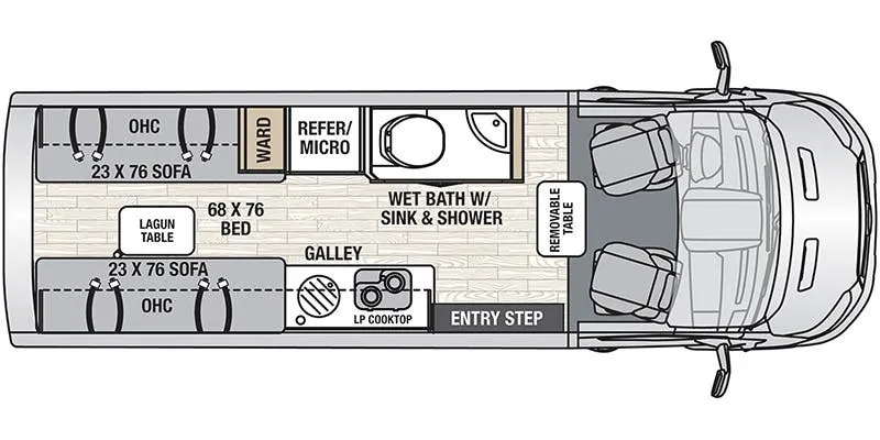Coachmen Beyond 22D AWD floor plan