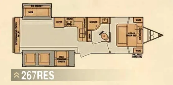 Cruiser RV Fun Finder 267RES floor plan