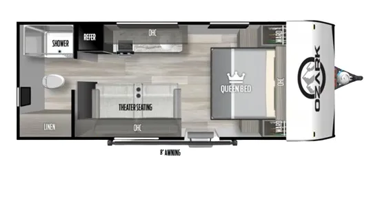 Forest River Ozark LE 1610RBLE floor plan