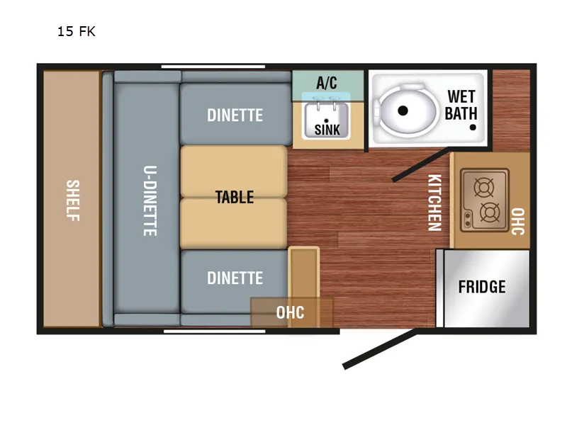 2022 Braxton Creek Bushwhacker Plus 15FK - Floor plan
