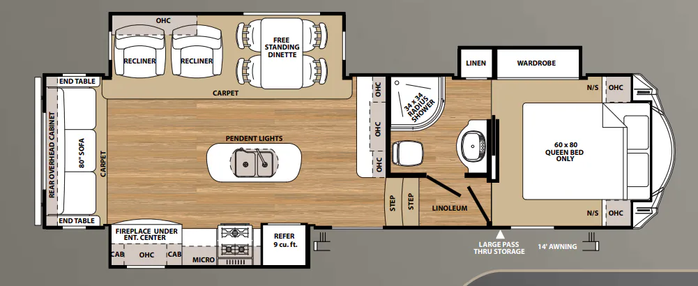 Forest River Sierra HT 3250IK floor plan