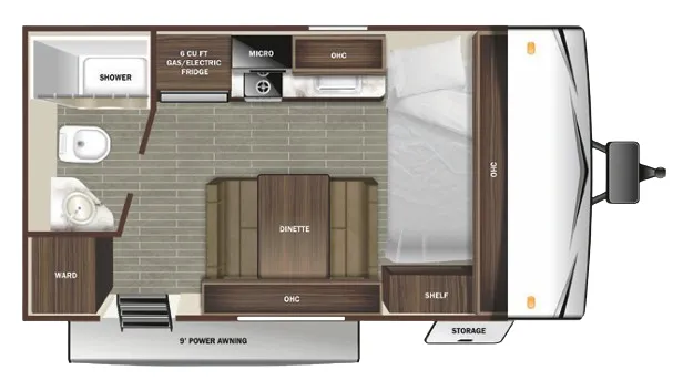 Starcraft Autumn Ridge 172FB floor plan