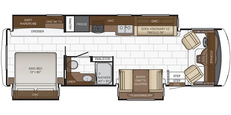 Newmar Bay Star Sport 3225 floor plan
