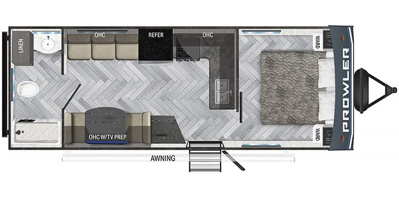 Heartland Prowler 212RD floor plan