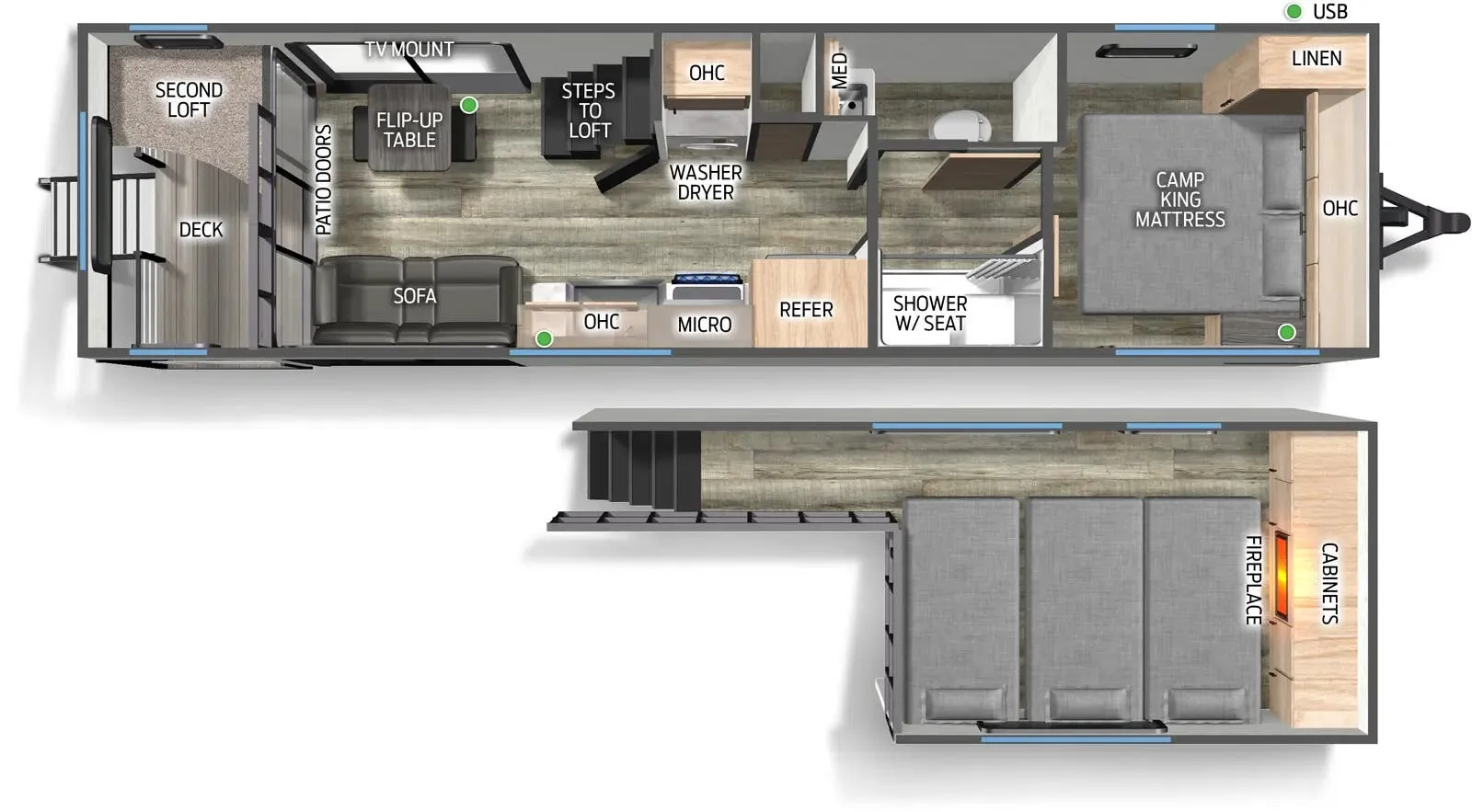 Forest River Campsite Reserve 20JW floor plan