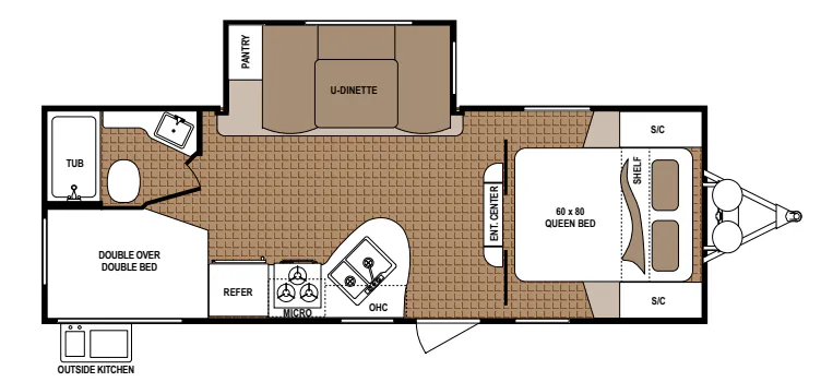 Dutchmen Aspen Trail 2340BHS floor plan