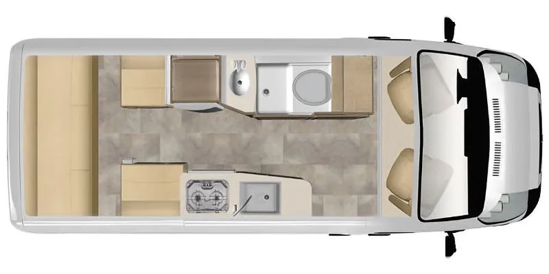 Pleasure-Way Lexor TS floor plan