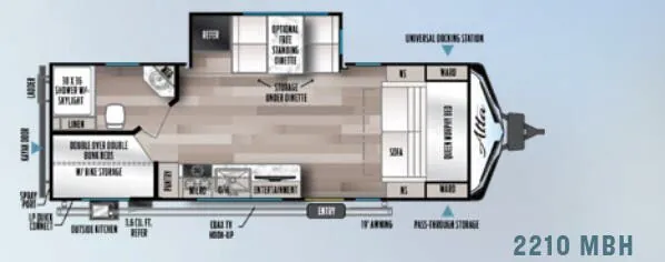 East to West Alta 2210MBH floor plan
