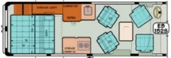Sportsmobile Promaster 152S floor plan