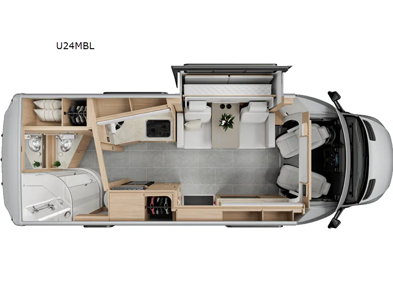 2025 Leisure Travel Unity U24MBL - Floor plan