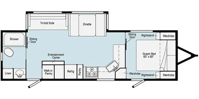 2021 Winnebago Voyage 2831RB floor plan