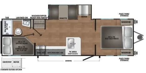 Shasta I-5 5 525BHS floor plan