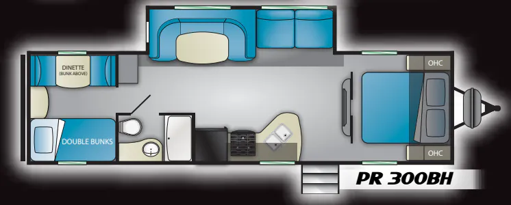 Heartland Prowler 300BH floor plan