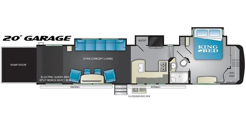 Heartland Cyclone CY 4220 Giant floor plan
